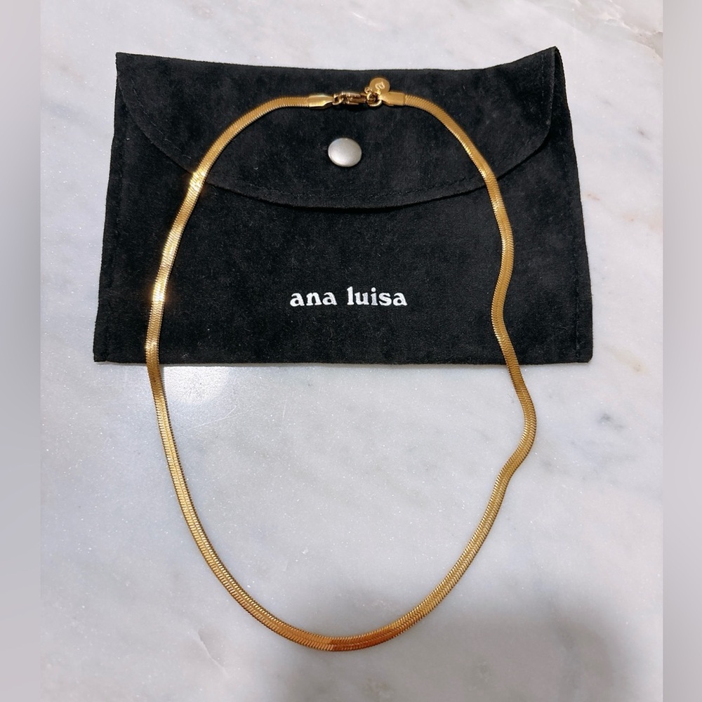 Ana Luisa Ina Herringbone Necklace